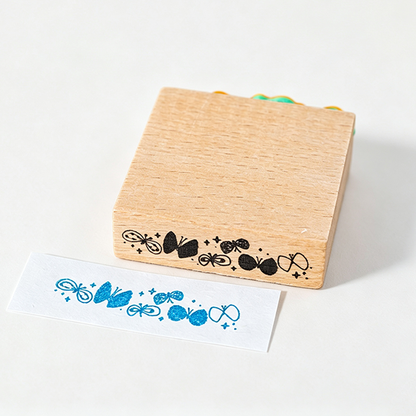 Beech Wood Rubber Stamp
