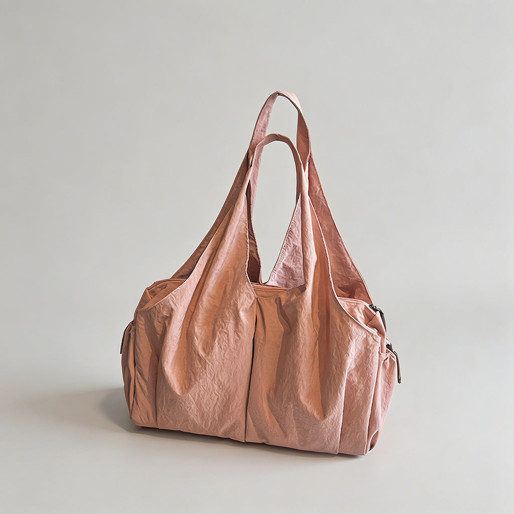 Nylon Slouchy Tote Bag - Shopdayla Wholesale - #9458