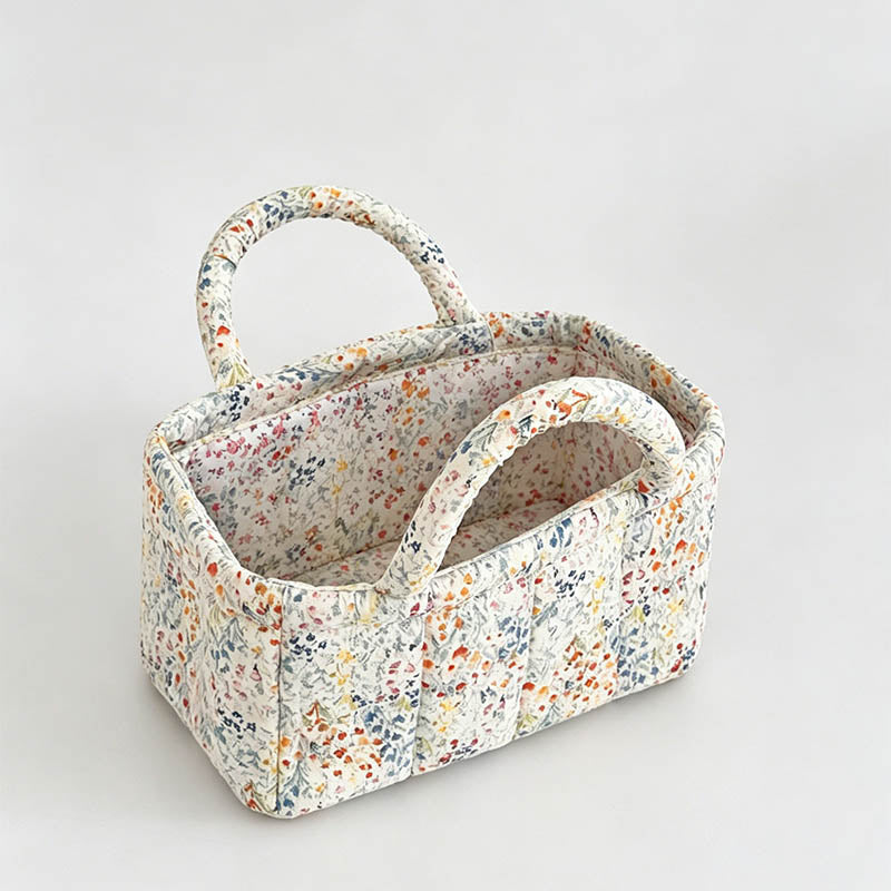Small Quilted Floral Storage O - Shopdayla Wholesale - #9922