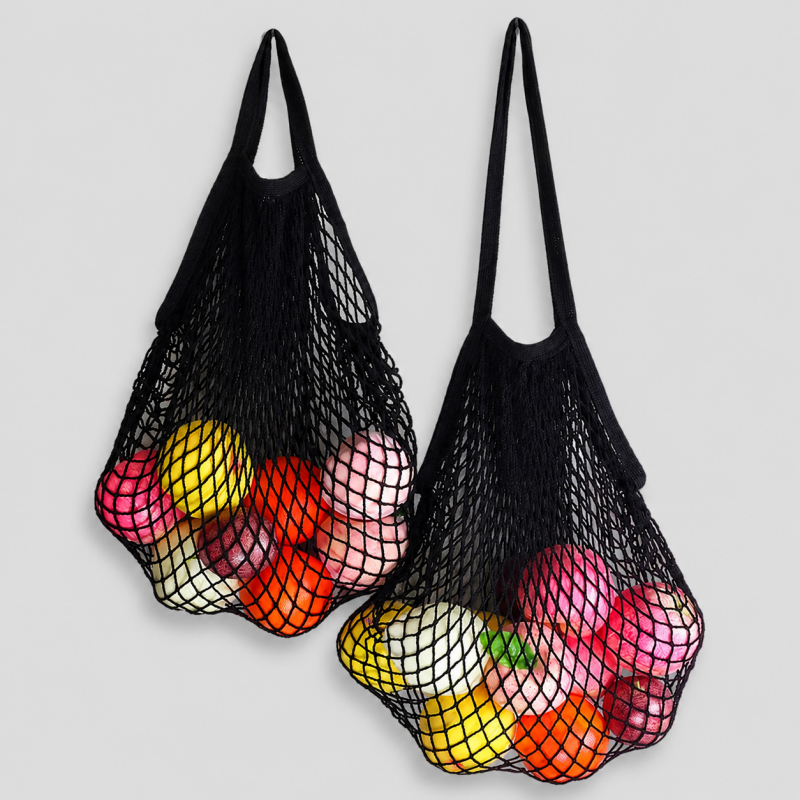 Cotton Woven Mesh Shopping Tot - Shopdayla Wholesale - #9266