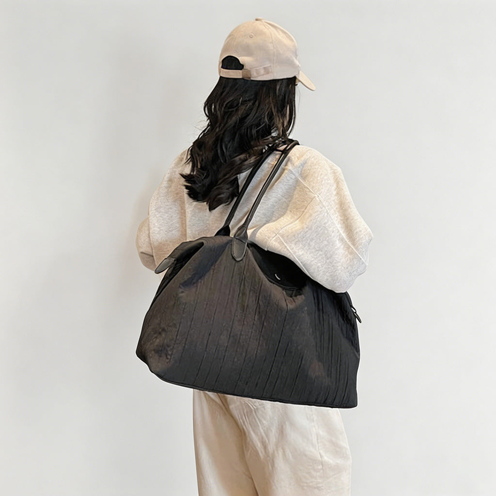 Everyday Pleated Boston Bag - Shopdayla Wholesale - #5410