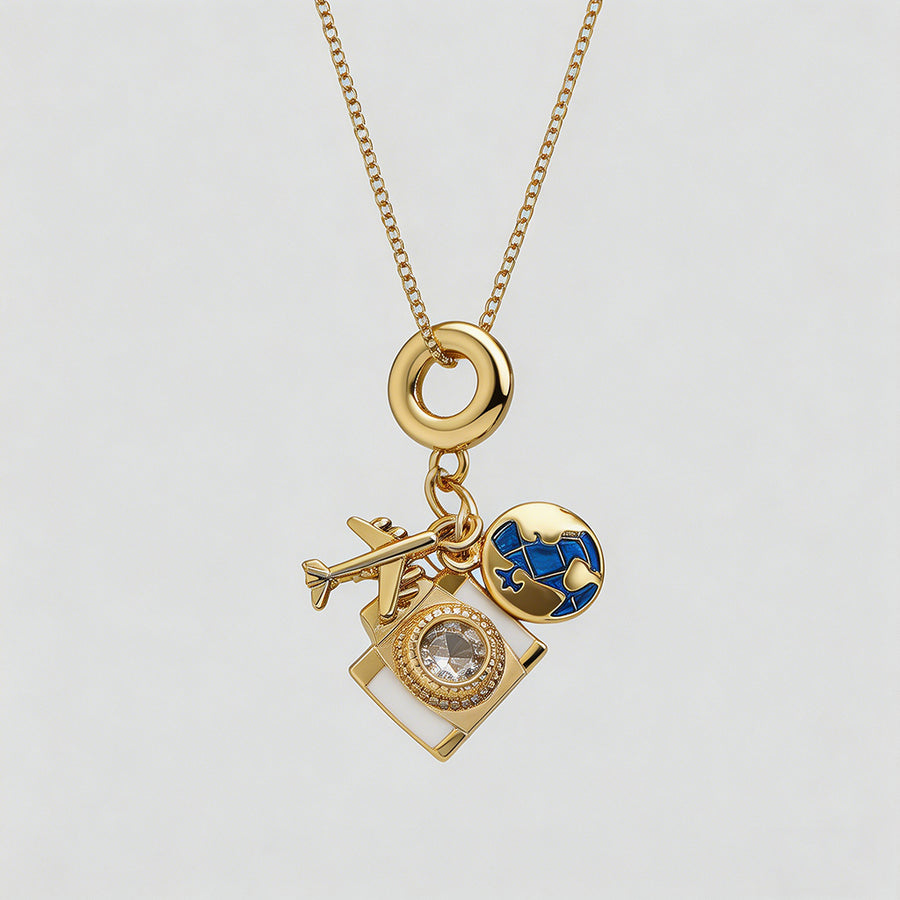 Whimsical Travel Charm Pendant - Shopdayla Wholesale - #4994