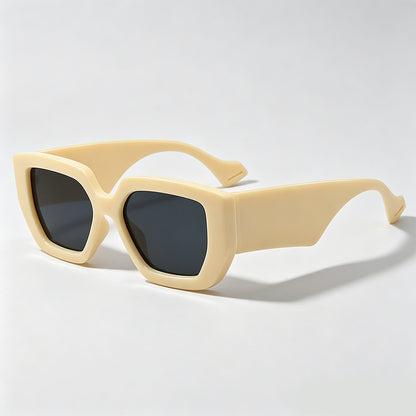 Wide Thick Temple Square Oversized Trend Fashion Sunglasses