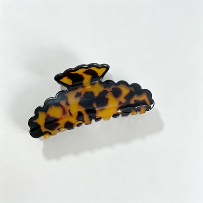 Marble Leaf Claw Clip