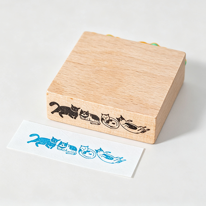 Beech Wood Rubber Stamp