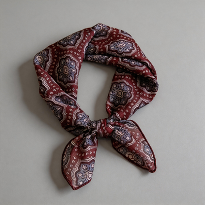 Floral Print Square Scarf Band - Shopdayla Wholesale - #5650
