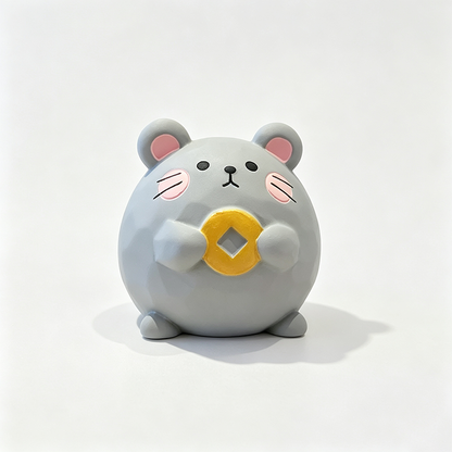 Resin Chinese Zodiac Round Figurine
