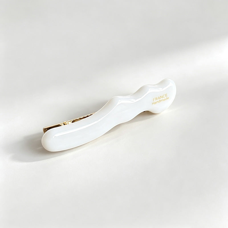 Wavy Acetate Alligator Hair Barrette