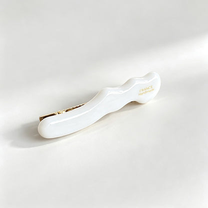 Wavy Acetate Alligator Hair Barrette