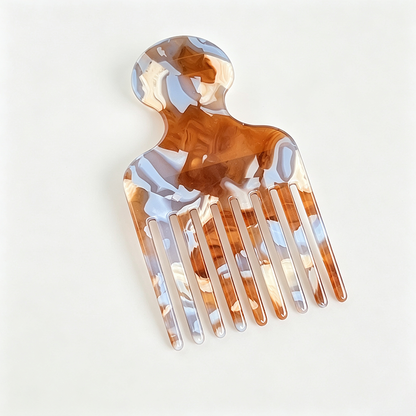 Acetate Wide Tooth Hair Pick Comb