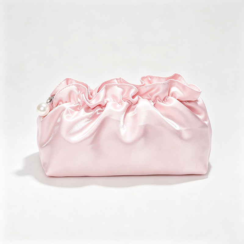 Satin Drawstring Cosmetic Pouch