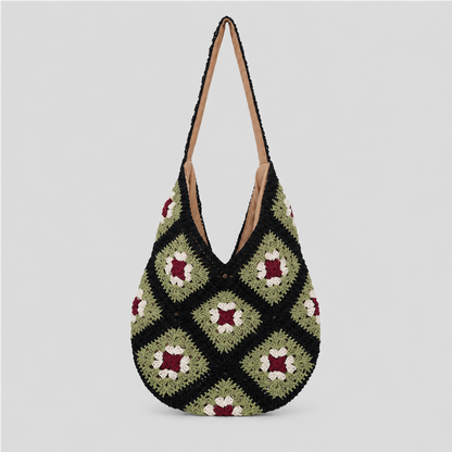 Sunflower Knitting Shoulder Bag