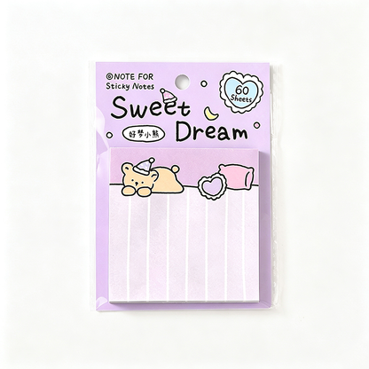 Puppy Print Self Adhesive Sticky Notes