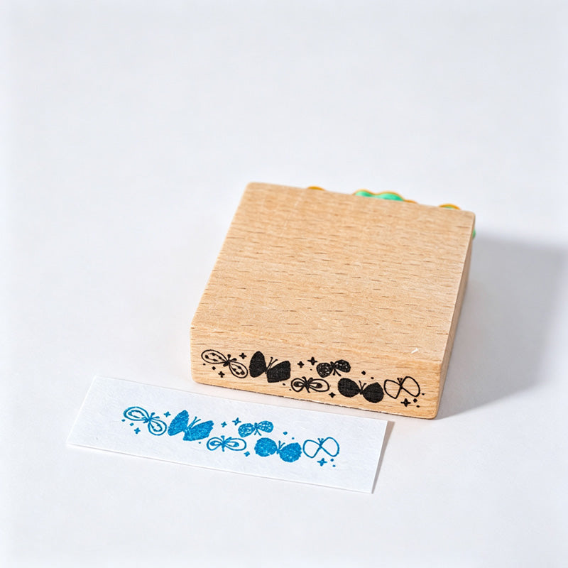 Beech Wood Rubber Stamp