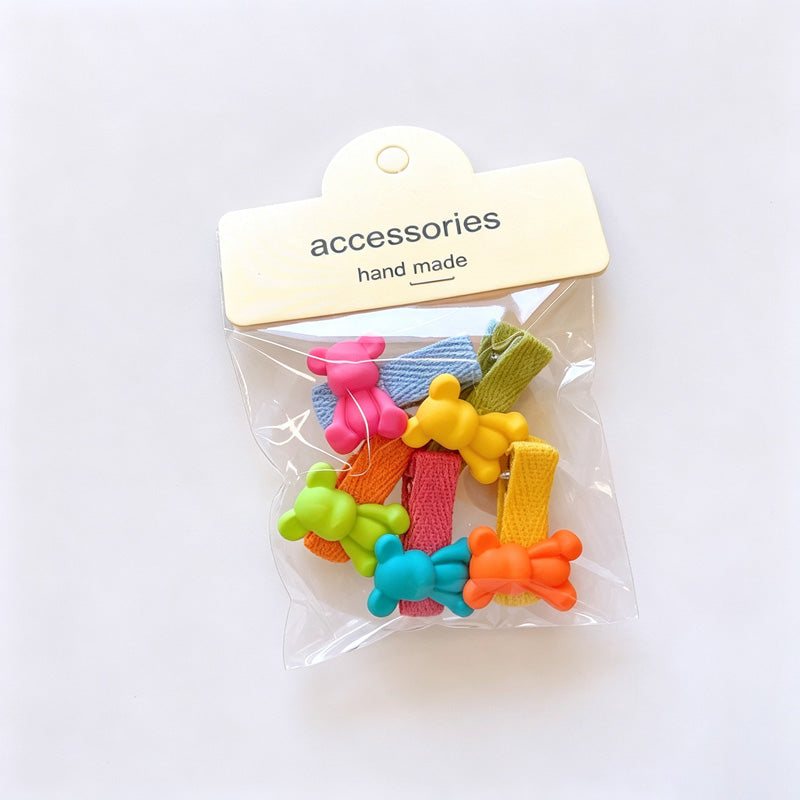 Resin House Hair Clips Set
