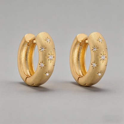Vintage Starburst Zircon 18K G - Shopdayla Wholesale - #3266