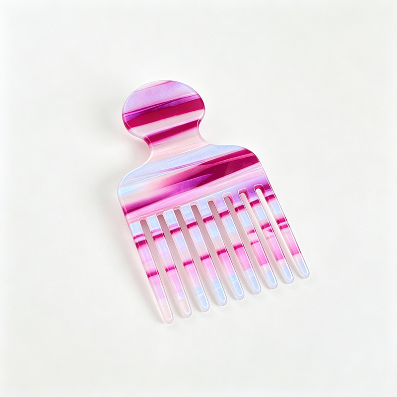 Acetate Wide Tooth Hair Pick Comb