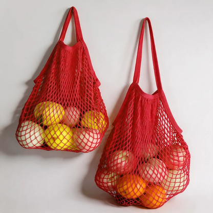 Pastel Hollow-out Mesh Shoulder Bag
