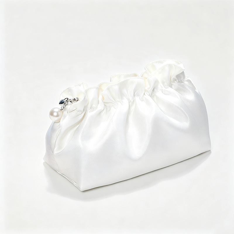 Satin Drawstring Cosmetic Pouch