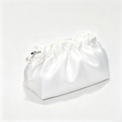 Satin Drawstring Cosmetic Pouch