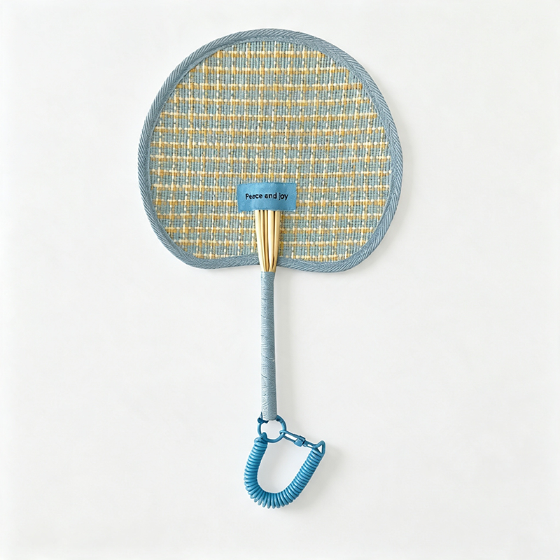 Woven Wheat Straw Hand Fan