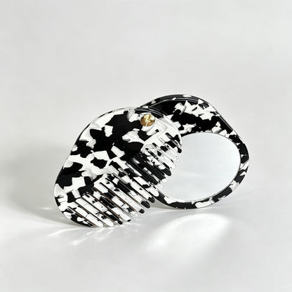 Acetate Folding Hair Comb Mirror