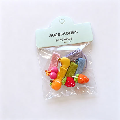 Resin House Hair Clips Set