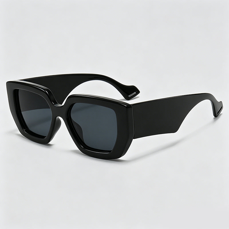 Wide Thick Temple Square Oversized Trend Fashion Sunglasses
