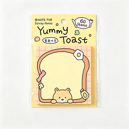 Puppy Print Self Adhesive Sticky Notes