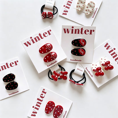 Dots BB Hair Clips Set