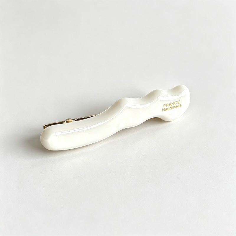 Wavy Acetate Alligator Hair Barrette