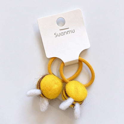 Felt Fruit Shape Hair Tie Set