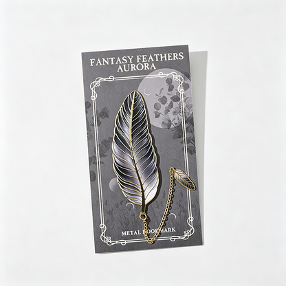 Feather Tassel Metal Bookmark