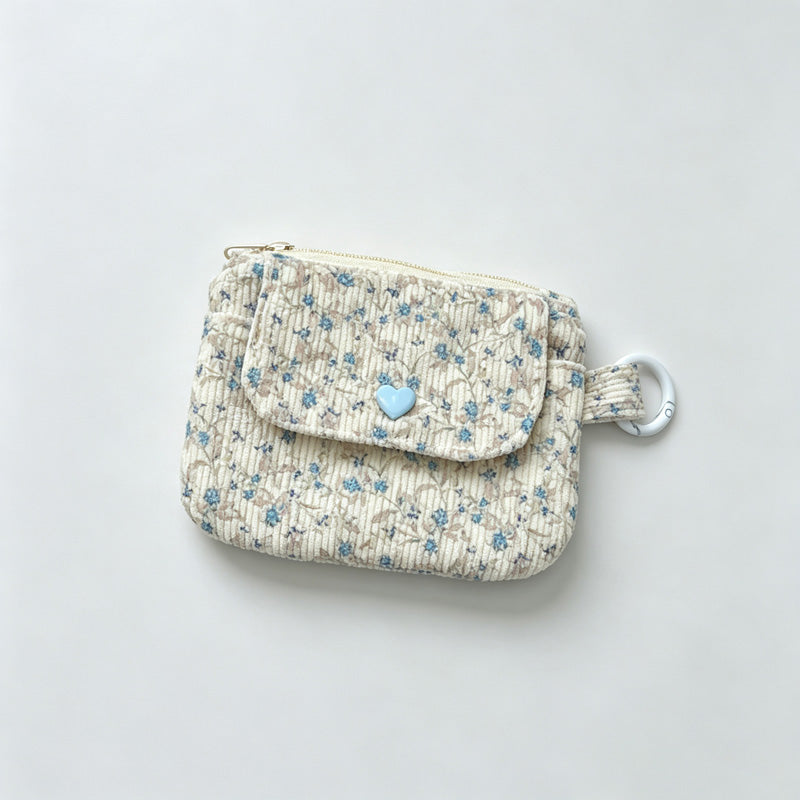 Floral Print Wallet Card Holder