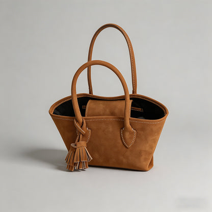 Vintage Suede Mini Tote Bag - Shopdayla Wholesale - #3746