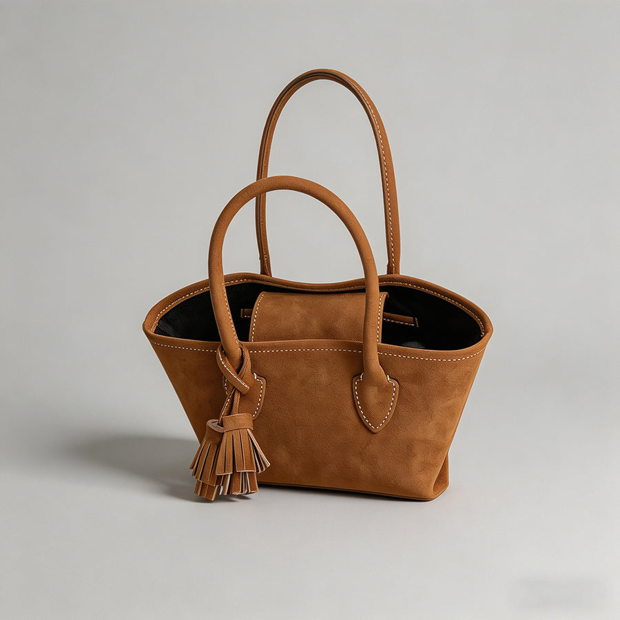 Vintage Suede Mini Tote Bag - Shopdayla Wholesale - #3746