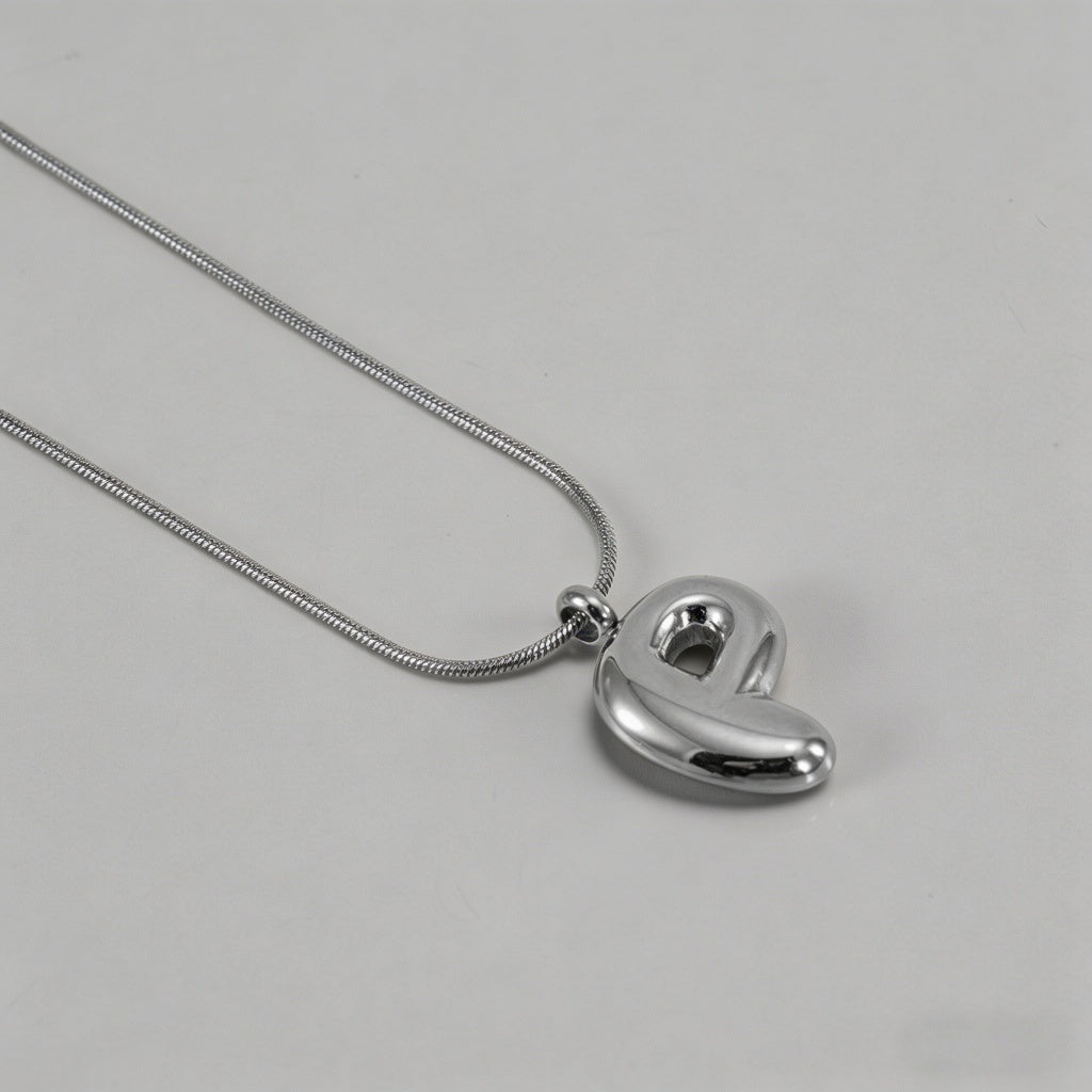 3D Bubble Letter Initial Neckl - Shopdayla Wholesale - #5282