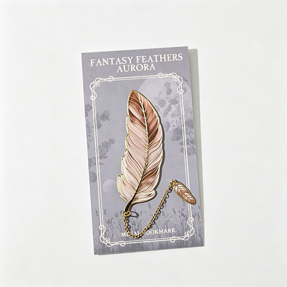 Feather Tassel Metal Bookmark