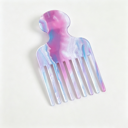Acetate Wide Tooth Hair Pick Comb