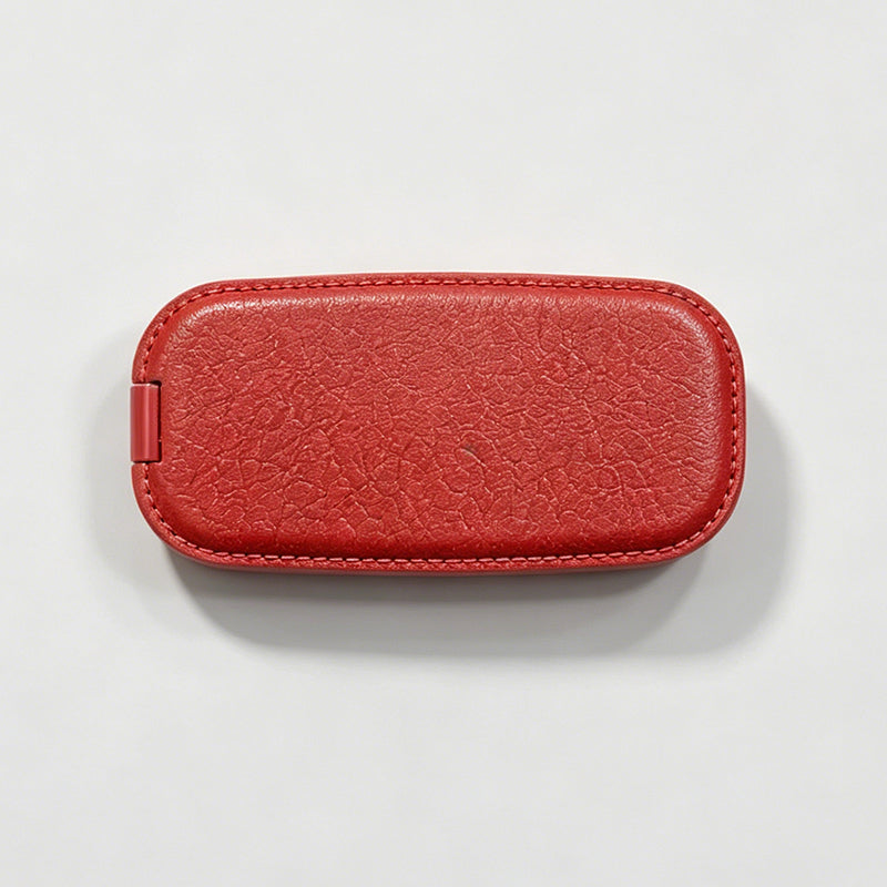 Synthetic Leather Phone Stand Mirror