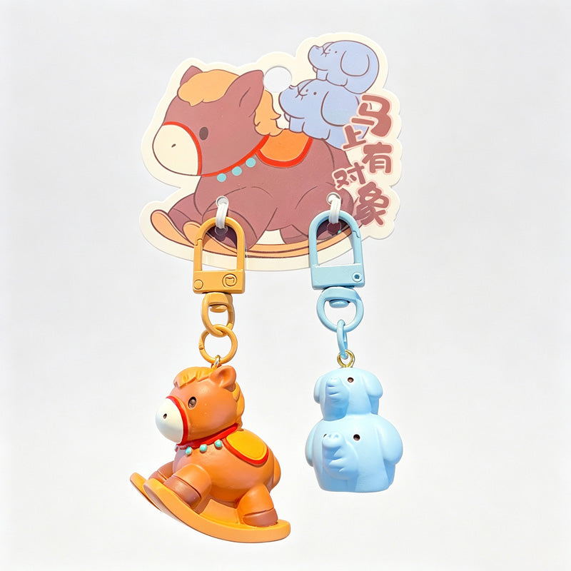 Magnetic 2‑Piece Cat Keychain Set