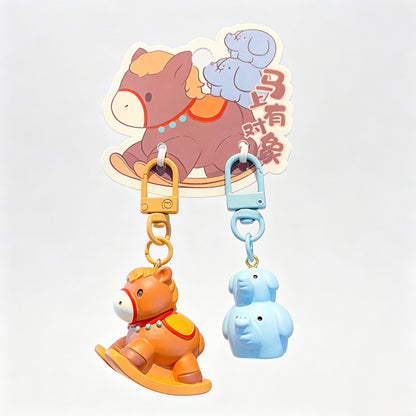 Magnetic 2‑Piece Cat Keychain Set