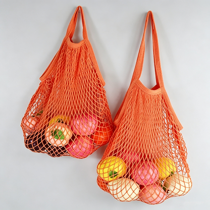 Pastel Hollow-out Mesh Shoulder Bag