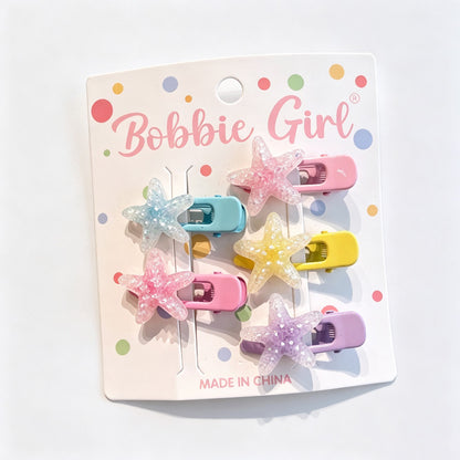 Animal Resin Hair Clips Set