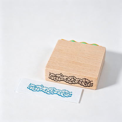 Beech Wood Rubber Stamp