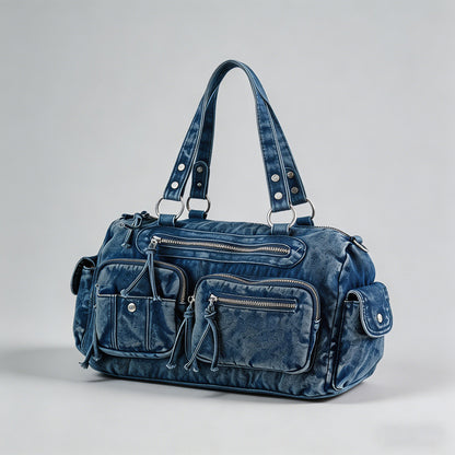 Vintage Washed Denim Multi-poc - Shopdayla Wholesale - #4066