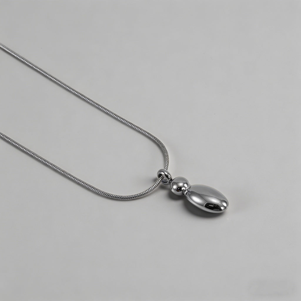 3D Bubble Letter Initial Necklace