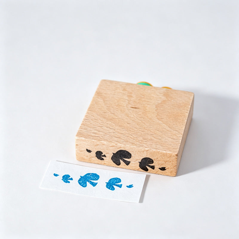Beech Wood Rubber Stamp