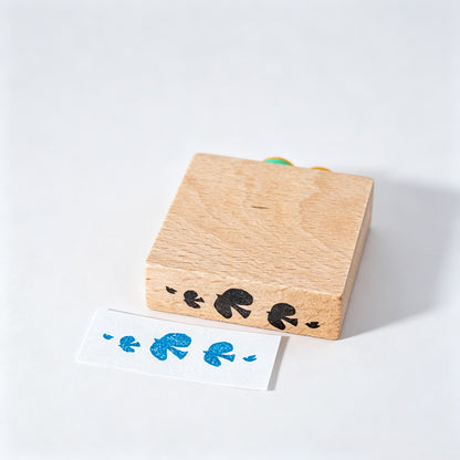 Beech Wood Rubber Stamp