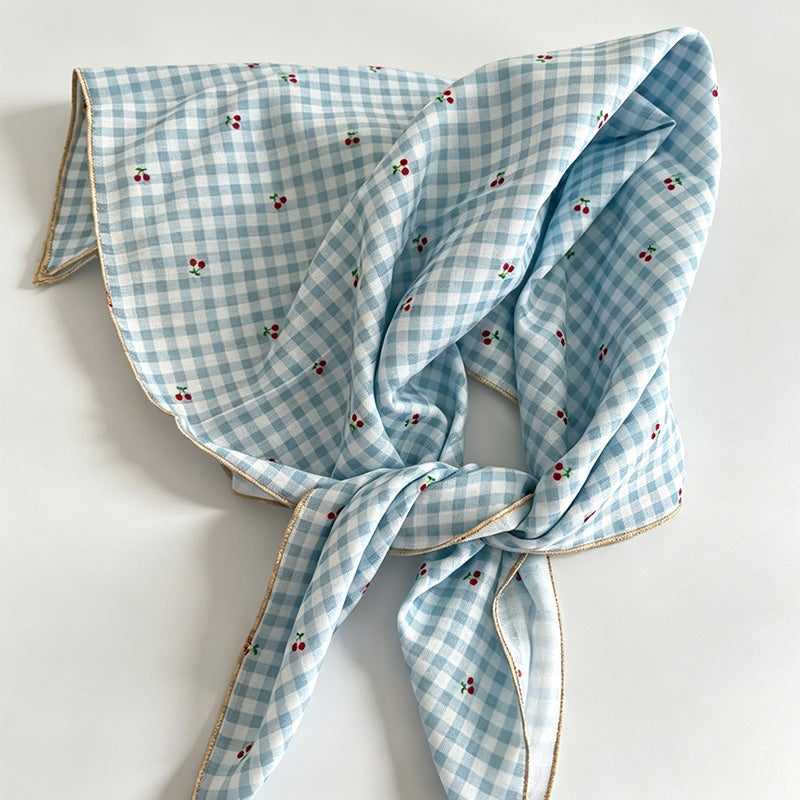 Wave Dots Print Handkerchief